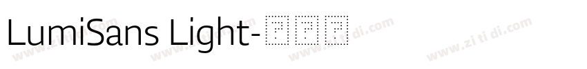 LumiSans Light字体转换